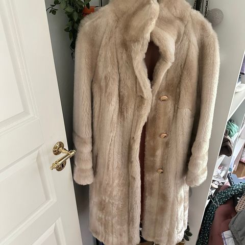 Vintage faux fur jakke
