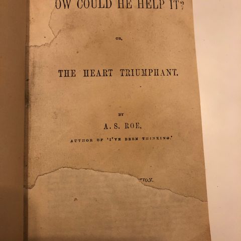Eldre bok: «How could he help it?» av A.S. Roe