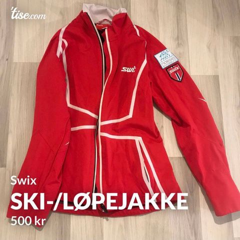 Ski-/løpejakke fra Swix