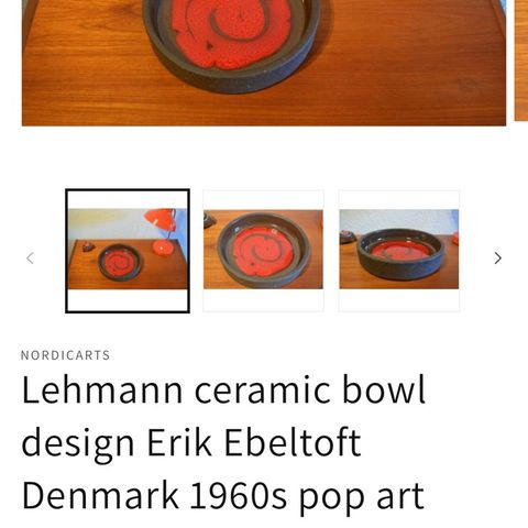 LEHMANN Dansk keramikk 1960 tallet