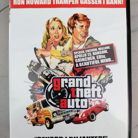 Dvd. Grand theft auto. Action. Norsk tekst.