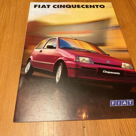 BILBROSJYRE - FIAT CINQUECENTO - 1996