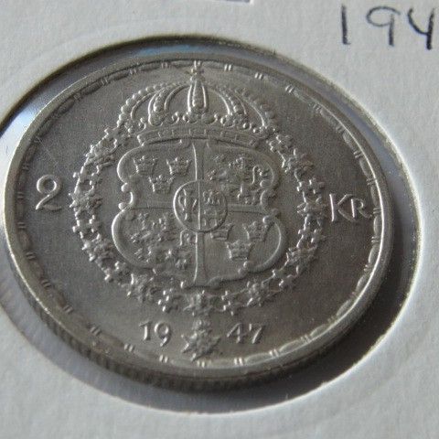 2 Kroner Sverige 1947