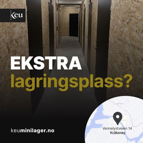 Minilager, lagerplass, lager, bod,Arkivskap. sentralt på Kråkerøy, Fredrikstad