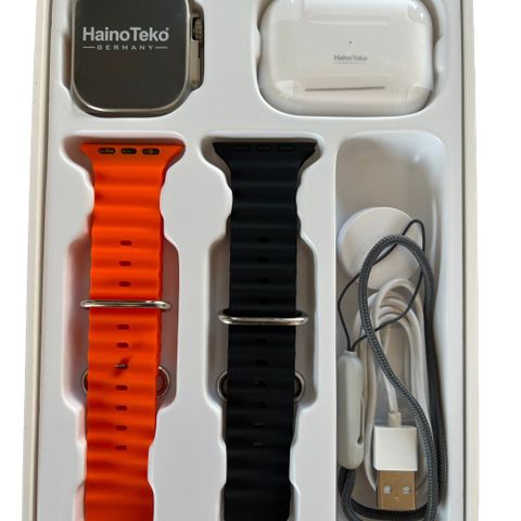 Haino Teko Germany GP8 Smart Watch Ultra with Two Set Strap & Wireless Earphone