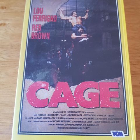 Cage med Lou Ferrigno vhs big box
