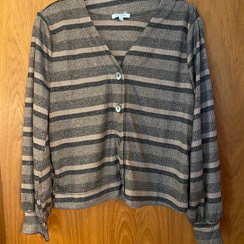 Stripete cardigan/dame/Str 40