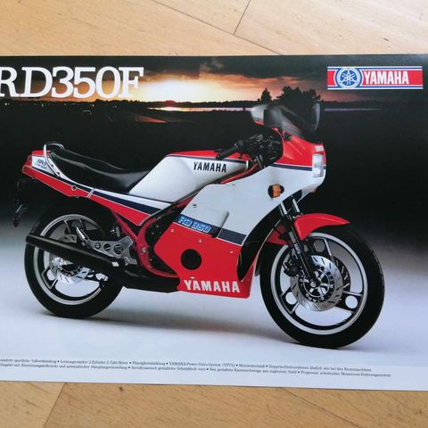 YAMAHA RD 350 F Brosjyre.