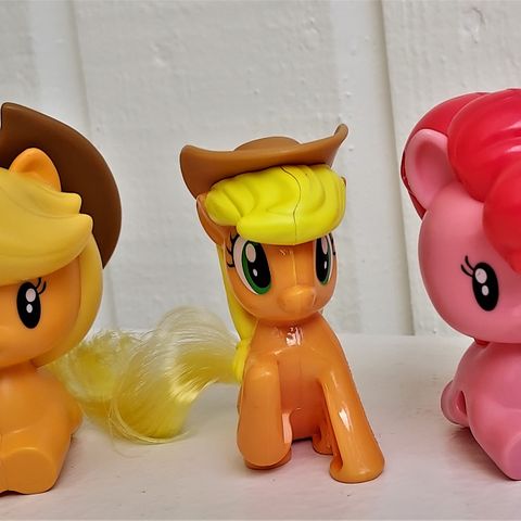 3 stk My little Pony, Hasbro, laget for McDonalds 2018-19