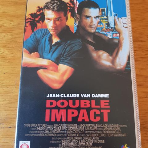 Double Impact med Jean Clean Van Damme vhs