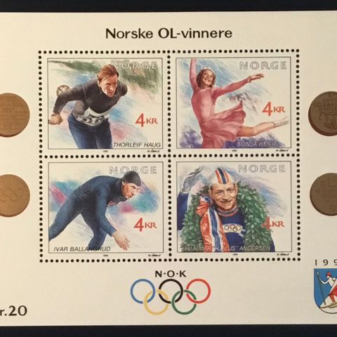 Norge 1990 - OL-vinnere II - postfrisk  (N-77)