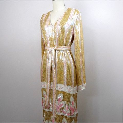 Vintage paljett- kjole