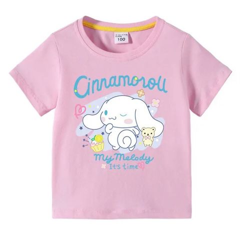 Rosa Cinnamoroll t-skjorte str 110 (Liten i str)