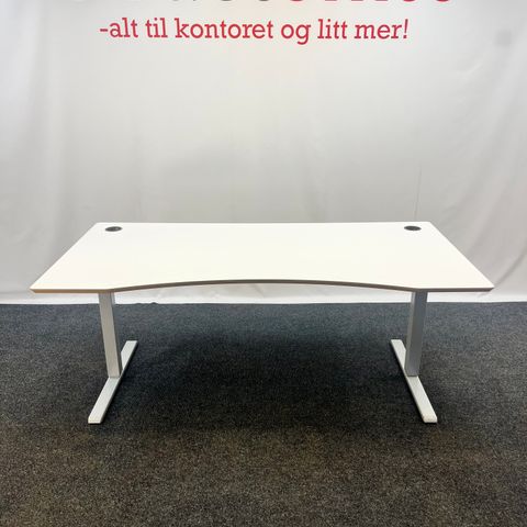 03 stk. Edsbyn elektrisk hev/senk skrivebord, 180×90 cm - UTSOLGT!