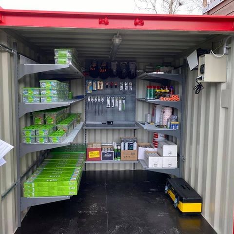ALRO Lager Container 8Ft komplett med innredning