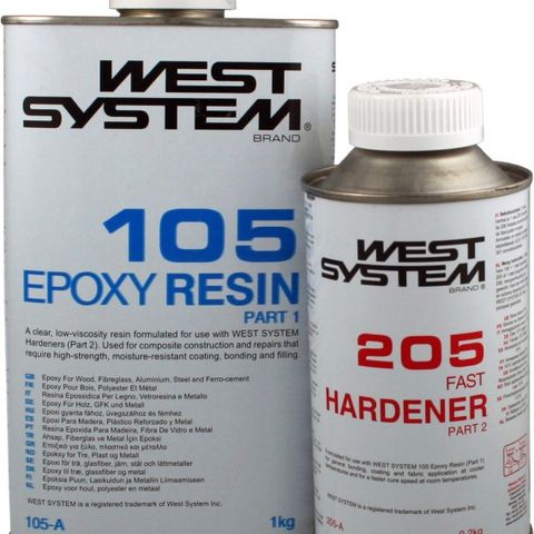 Epoxy pakke 1,2 kg, herder 205 standard