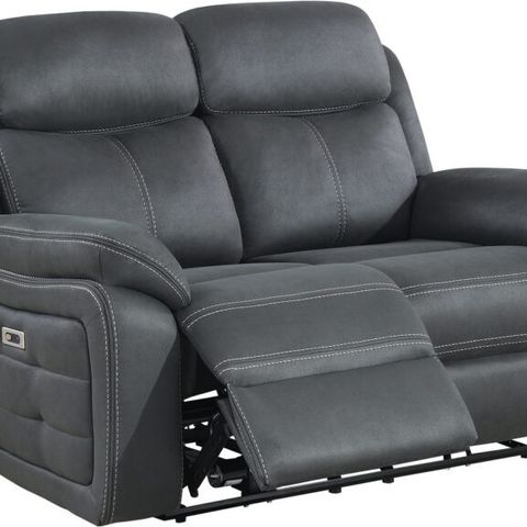 Teddy 2-seter recliner sofa, grå