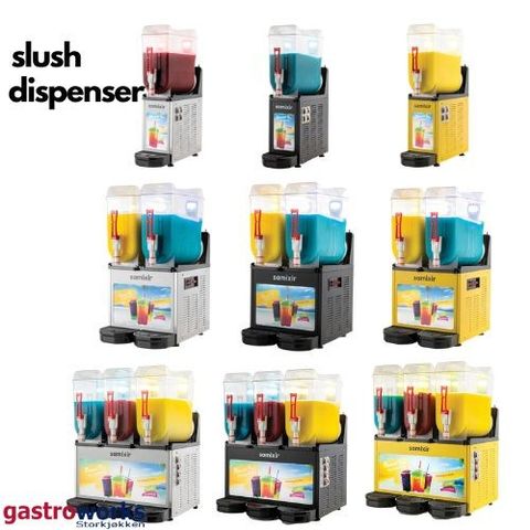 Slush Dispensere Enkel - Dobbel - Tripple fra Gastroworks