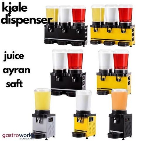 Kjøledispenser med røreverk til Lemonade - Juice - Saft - Ayran fra Gastroworks