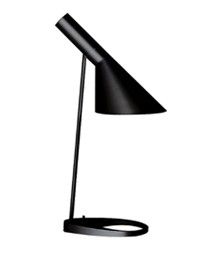 Arne Jacobsen Bordlampe 'Nebbet' Sort satin
