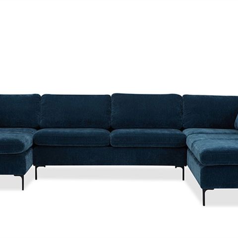 Logan U-sofa Chenille - 20% rabatt Fri frakt