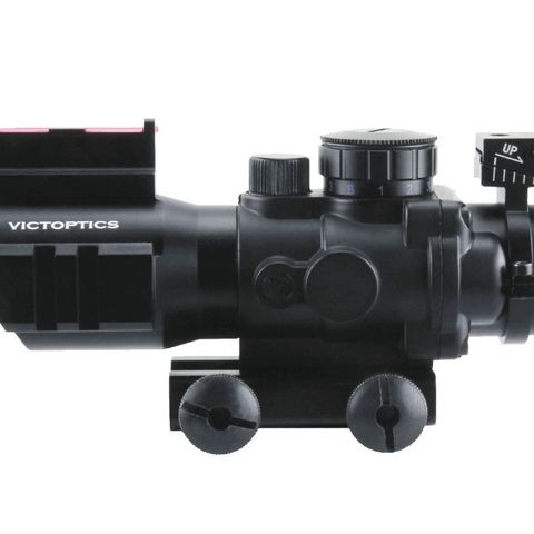 Vector Optics - C1 ACOG Sikte - 4x32mm Rødpunkt med 21mm Feste