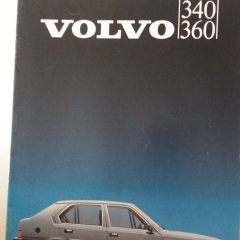 VOLVO 340 / 360 -brosjyre. (NORSK)