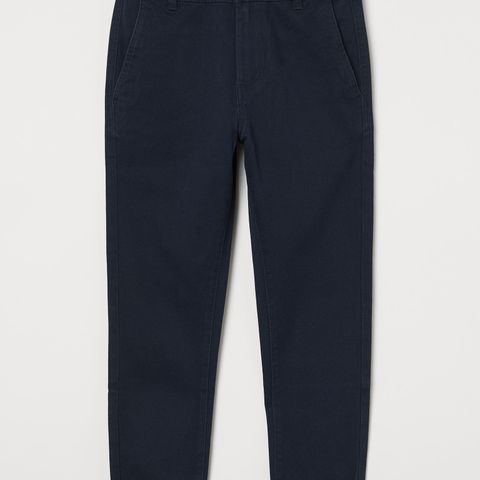 Slim Fit Chinos, mørk blå, str 146