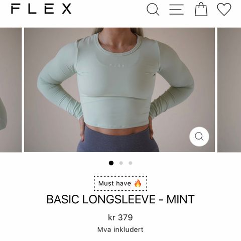 Flexwear genser - helt ny