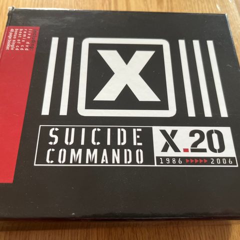 CD/DVD-boks: Suicide Commando «X.20 (1986 >>>>>2006)»