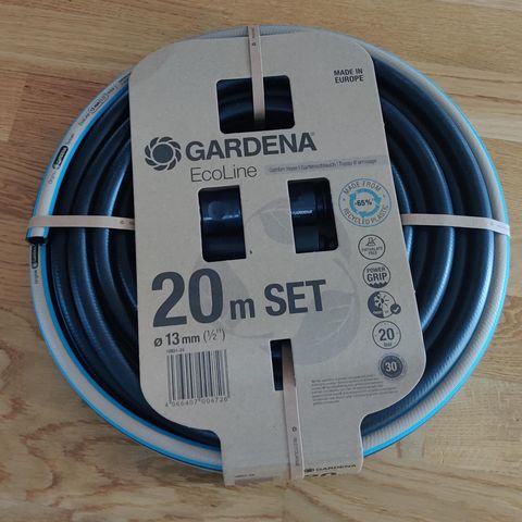 Gardena Ecoline 20m med alle koblinger