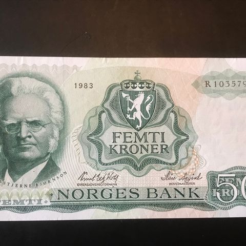 Norsk 50 kroner fra 1983