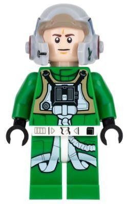 Lego Star Wars Rebel pilot A-wing og C-3PO