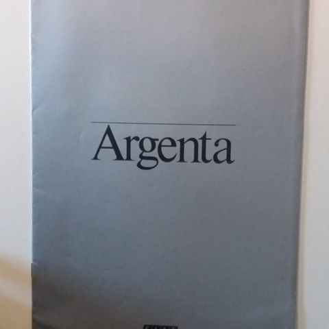 FIAT ARGENTA -brosjyre. (NORSK)