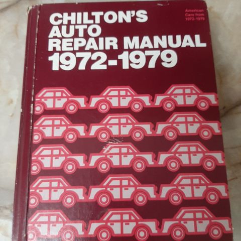 Chilton's Auto Repair Manual 1972-1979 selges.