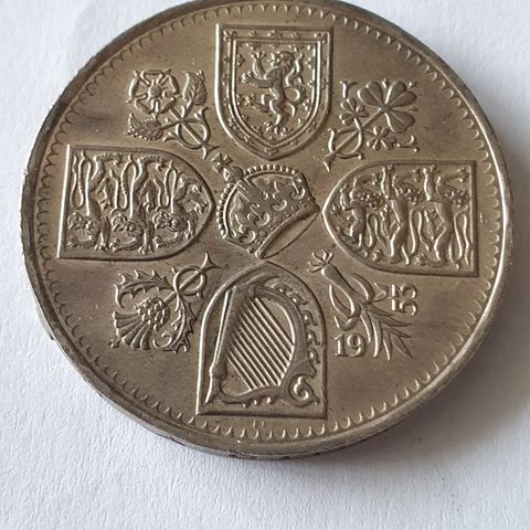 5 shilling 1953 England