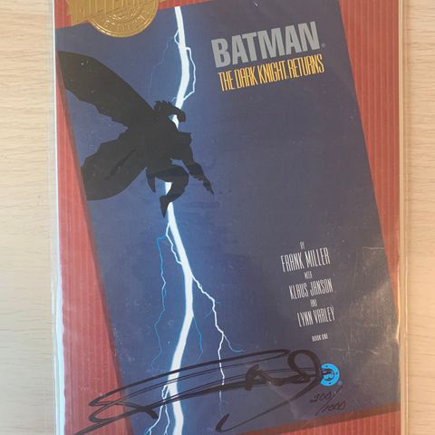 Batman - The Dark Knight Returns #1, signert  av Frank Miller. nr 200/1000