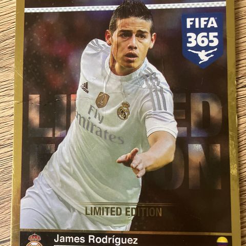 Adrenalyn XL James Rodriguez Limited Edition fotballkort