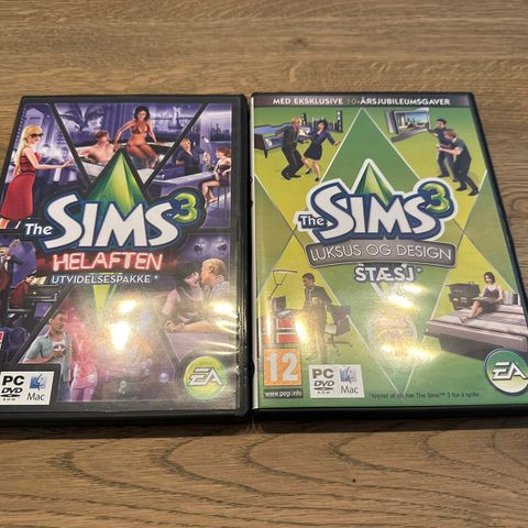 The Sims 3 Utvidelsespakker / Tilleggspakker