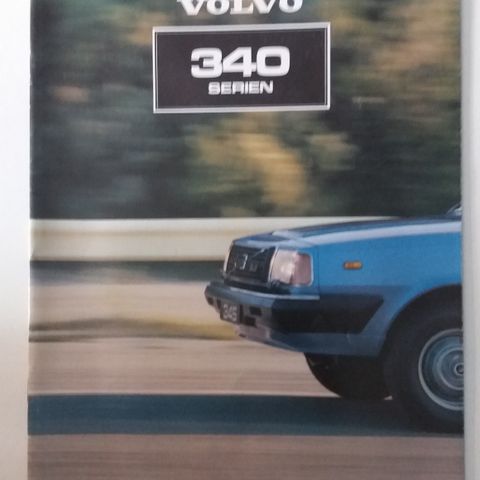 VOLVO 340 -Serien -brosjyre. (NORSK)