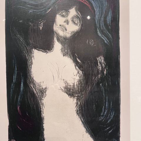 Edvard Munch samling, Madonna, Alma Mater og Sommernatt, store bilder