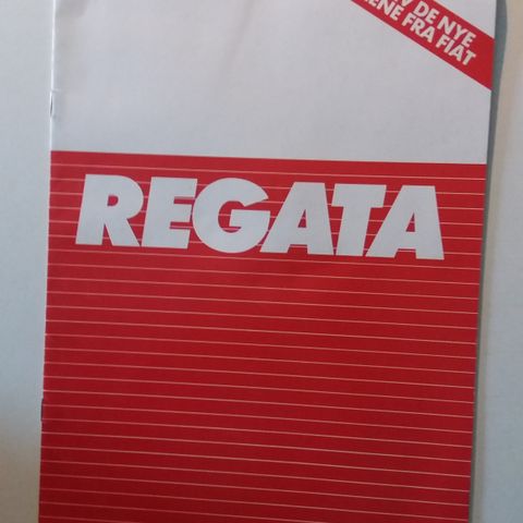 FIAT REGATA -brosjyre. (NORSK)