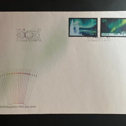 FDC NK.1452-53, 15/11-2001, NORDLYS (49)