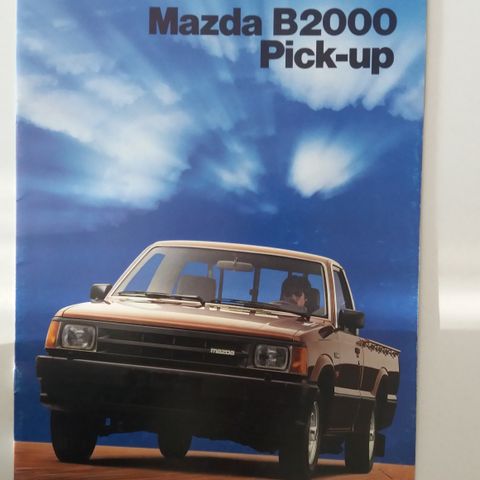 MAZDA B2000 PICK-UP -brosjyre. (NORSK)