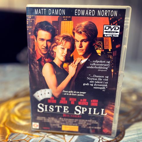 DVD - Siste spill - Matt Damon & Edward Norton - Extra DVD features