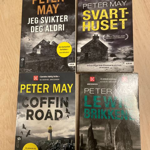 Krim bøker av Peter May