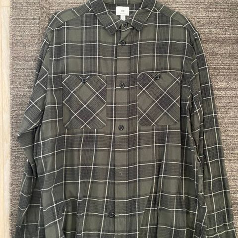 Skjorte i flanell - relaxed fit large