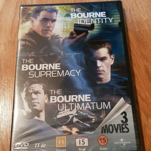 DVD filmer The Bourne Collection 1-3 (Uåpnet)