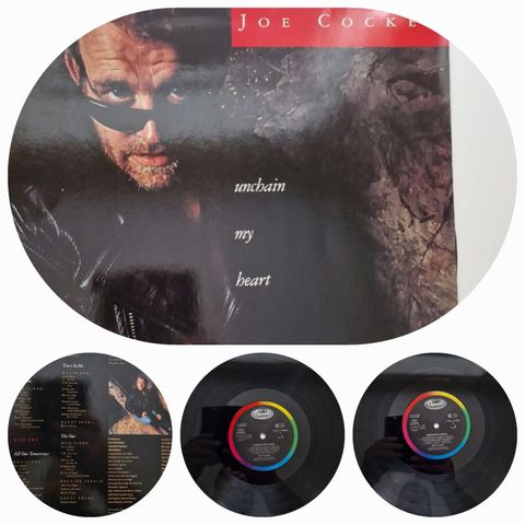 JOE COCKER/UNCHAIN MY HEART 1987 - VINTAGE/RETRO LP-VINYL (ALBUM)