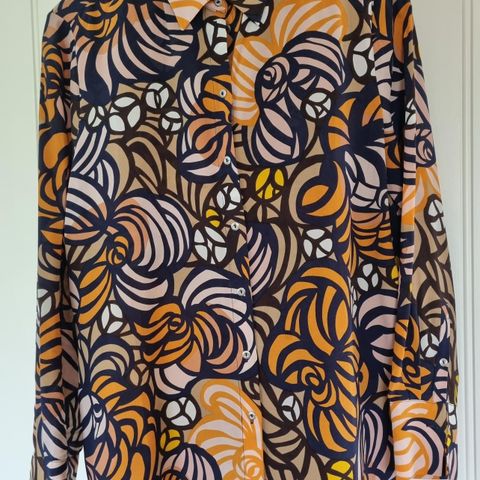 Marimekko silkebluse/skjorte (38)